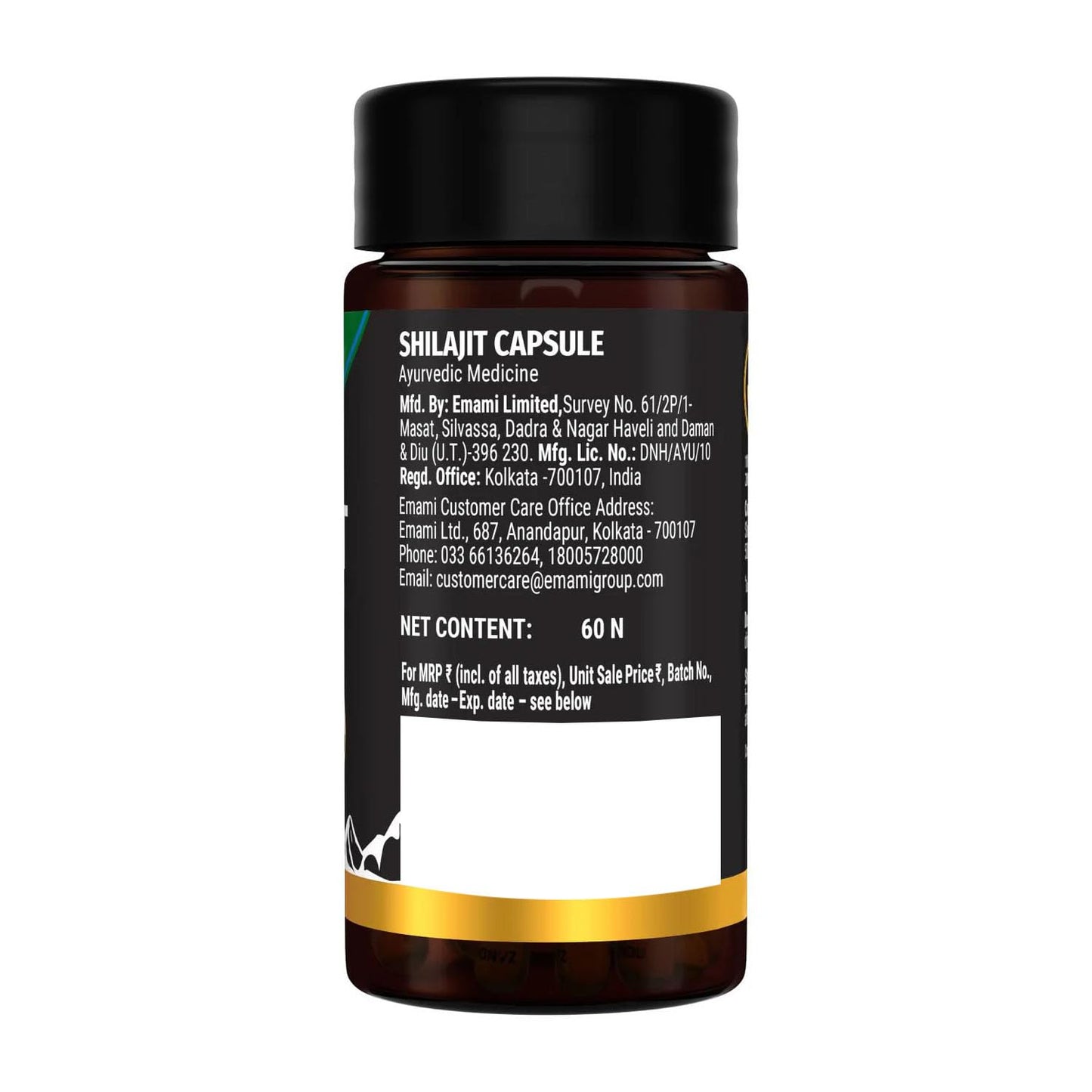 Zandu Shilajit Capsule, 60 capsules x Pack of 2, Original and Pure Himalayan Shilajeet, Boosts Immunity, Strength and Stamina.