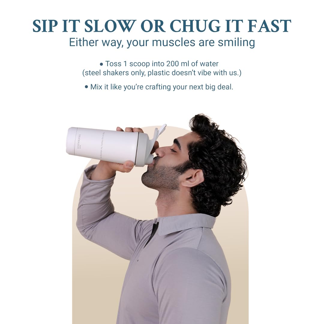 TrueBasics Clean Whey 100% Protein Isolate Powder (Vanilla, 1kg) | 30g Protein per Scoop