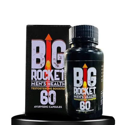 BigRocket Lift-Up Shilajit for Men | Ayurvedic Blend | 60 Capsules