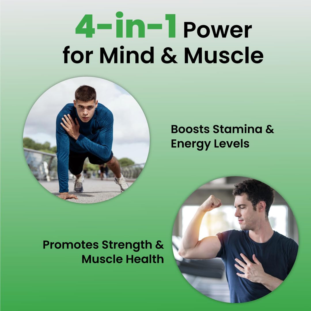 ZEROHARM Nano Himalayan Shilajit With Ashwagandha, Safed Musli & Goksura 60 Veg Tablets, Energy Booster, Stamina, Vigour, Endurance & Performance supplements