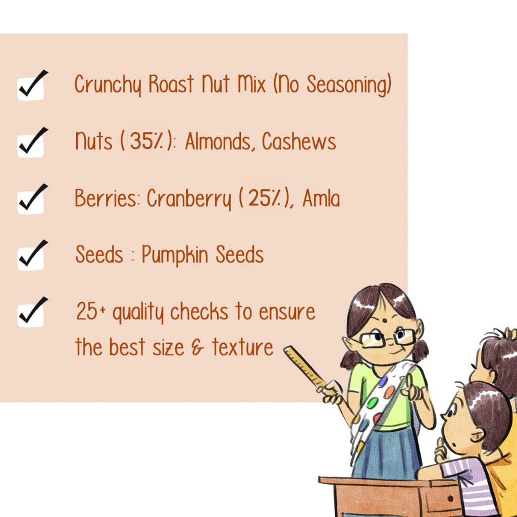 Paper Boat Absolute Health Dry Fruits Mix, Premium Trail Mix | Healthy Mixed Nuts with Dry Fruits | Almonds | Cashews | Cranberry | Pumpkin Seeds | Candied Amla, Reusable Jar (1000g)