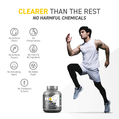 MuscleBlaze Biozyme Performance Whey Protein Powder, Chocolate Hazelnut (2kg / 4.4lbs) | 25g Protein Per Scoop | Clinically Tested 50% Higher Protein Absorption