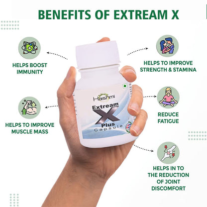 Extream-X Capsule (20 Capsules) Ayurvedic Medicine Urjas Energy & Power Capsule For Men Improve Stamina, Strength & Immunity
