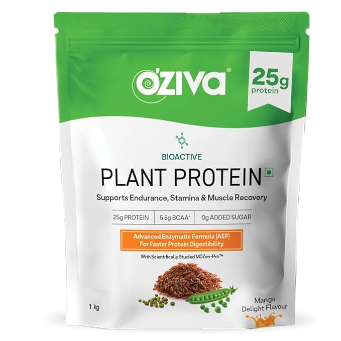 OZiva Bioactive Plant Protein – Mango, 1kg