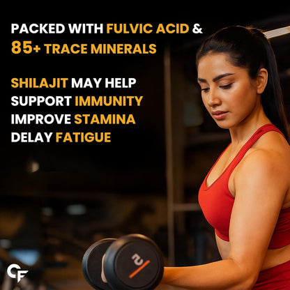 Carbamide Forte Shilajit Gold Capsules For Women With Pure Shilajeet Swarna Bhasma, Saffron & Ashwagandha | Himalayan Shilajit for Women | Shilajeet Gold Original | 60 Veg Capsules (Pack of 3)