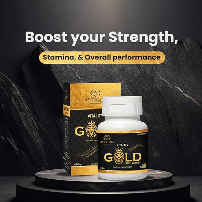 Vitality Gold Men’s Capsules | Health & Stamina | 60 Count