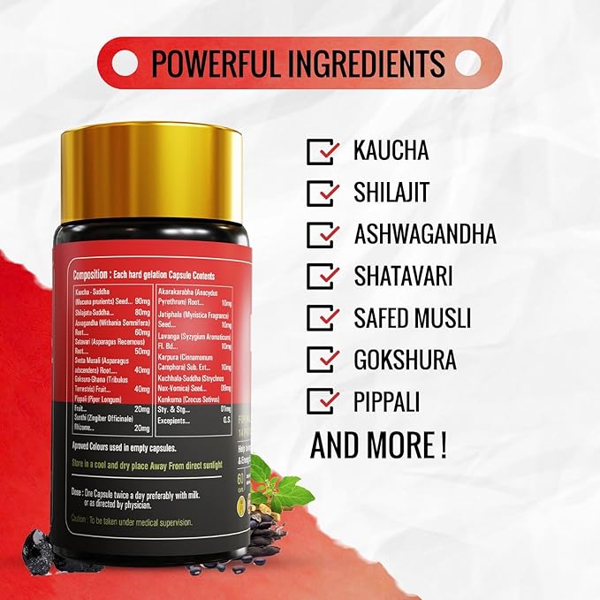 Horse Fire Men’s Capsules | Strength & Stamina | 60 Caps