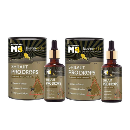 Koshaveda Shilajit Pro Gold by MuscleBlaze (60 Tablets) with Ashwagandha AF-43 600mg (60 Capsules) | for Strength & Recovery