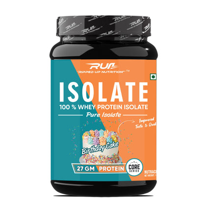 Ripped Up Nutrition 100% Pure Whey Protein Isolate|27G Fast-Absorbing Protein/Scoop|Low Carb & Fat For Lean Muscle Growth|No Fillers or Maltodextrin|GMP Certified (Cookies And Cream,1.8Kg (4 lbs))