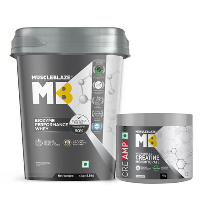 MuscleBlaze Biozyme Performance Whey Protein Powder, Rich Chocolate (1kg / 2.2lbs) | 25g Protein Per Scoop | Clinically Tested 50% Higher Protein Absorption