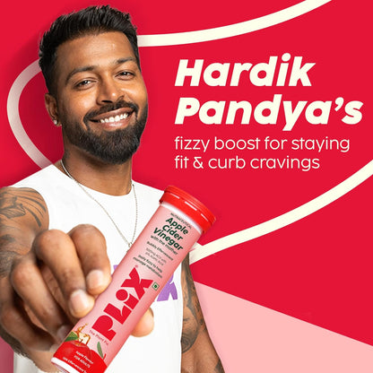 THE PLANT FIX Apple Cider Vinegar Effervescent Tablet with mother | Supports Metabolism & Appetite Control I With 500mg ACV, Vit B6 & B12 I No Maltodextrin, No Added Sugar I Pack of 4 (60 tablets)