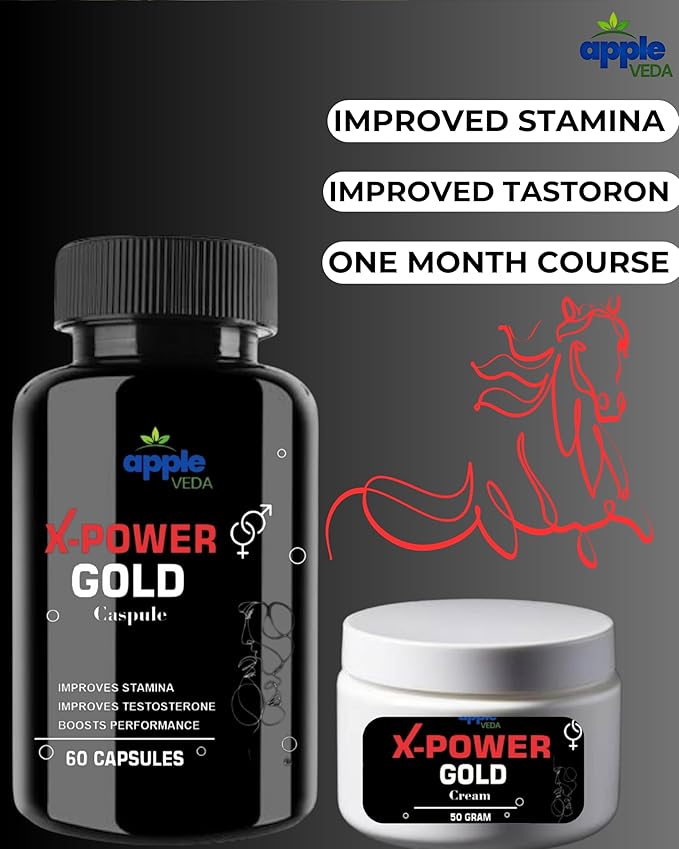 Apple Veda X Power Gold | Men’s Strength & Stamina Combo Pack