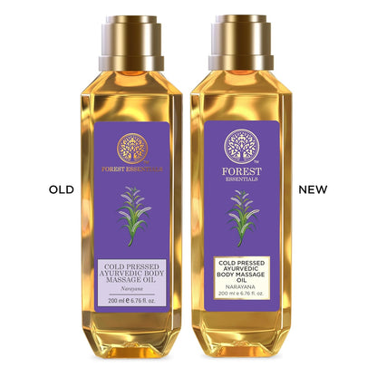 Forest Essentials Narayana Body Massage Oil | Ayurvedic Pain Relief & Stress Relief Oil | Anti-Inflammatory, Nourishing Formula