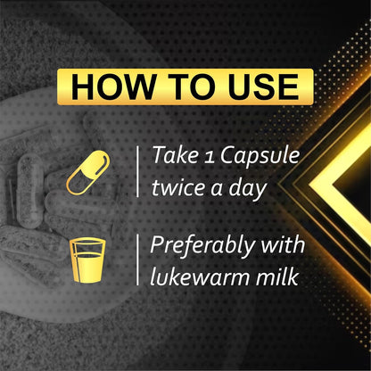 Xtra Josh Plus Ayurvedic Combo | Ling Mota Lamba Tablets & Massage Oil for Men Long | With Shilajit, Ashwagandha, Safed Musli & Gokshura | Power, Timing & Performance Booster (60 Capsules + 30ml ) (Pack of 2)