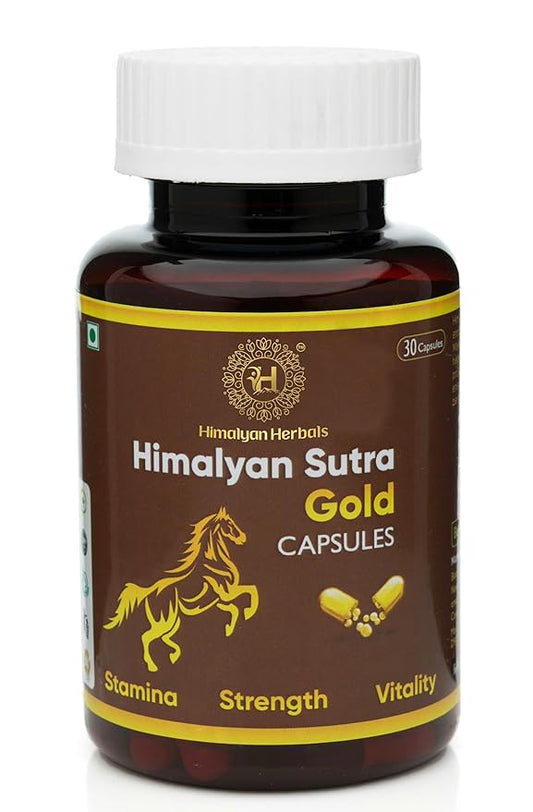 Sutra Gold Men’s Capsules | Herbal Stamina & Strength | 30 Veg Caps