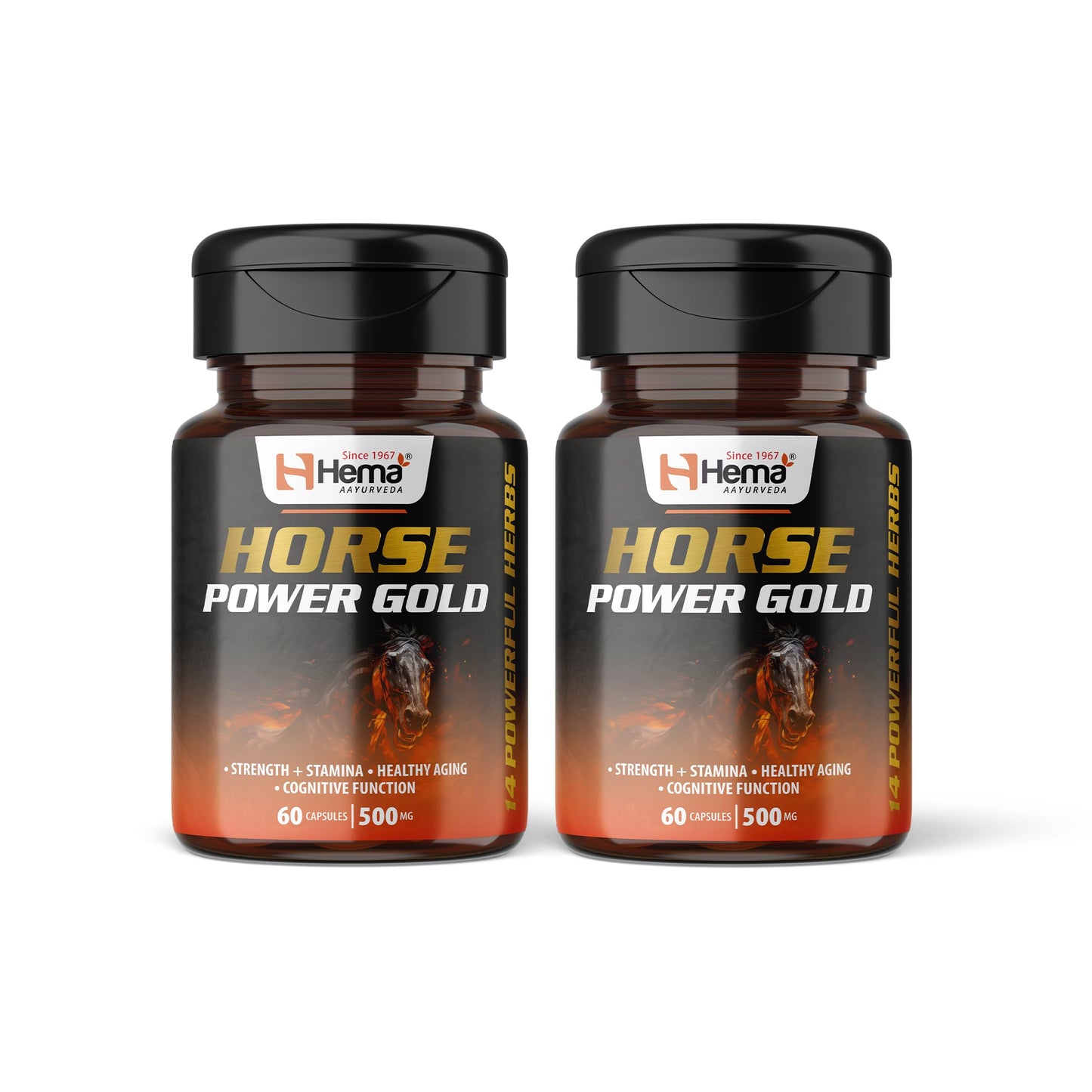 Horse Power Gold Capsule For Men | Enhances Stamina, Energy, and Power | Supports Healthy Testosterone Levels | 60 Capsules | Pack of 1