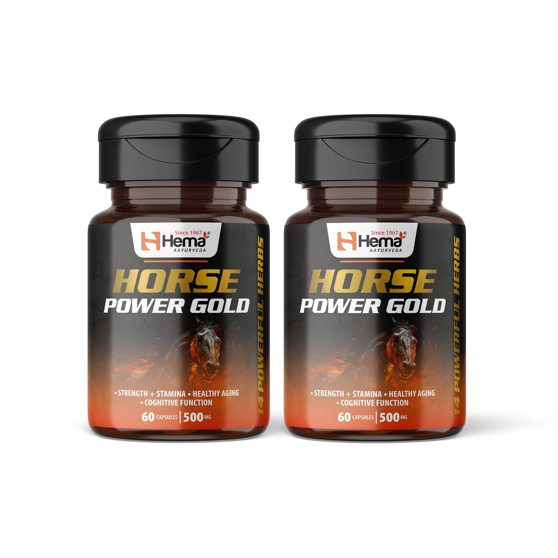 Horse Power Gold Capsule For Men | Enhances Stamina, Energy, and Power | Supports Healthy Testosterone Levels | 60 Capsules | Pack of 1