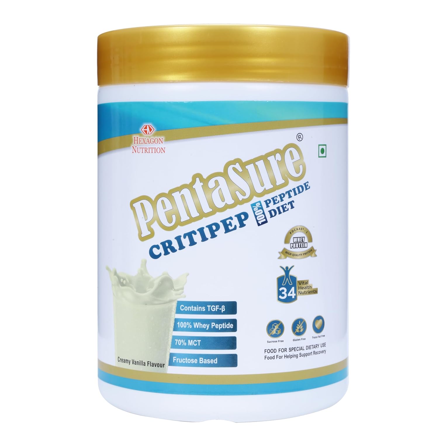 PENTASURE CRITIPEP Peptide Diet - Creamy Vanilla Flavour 400 grams