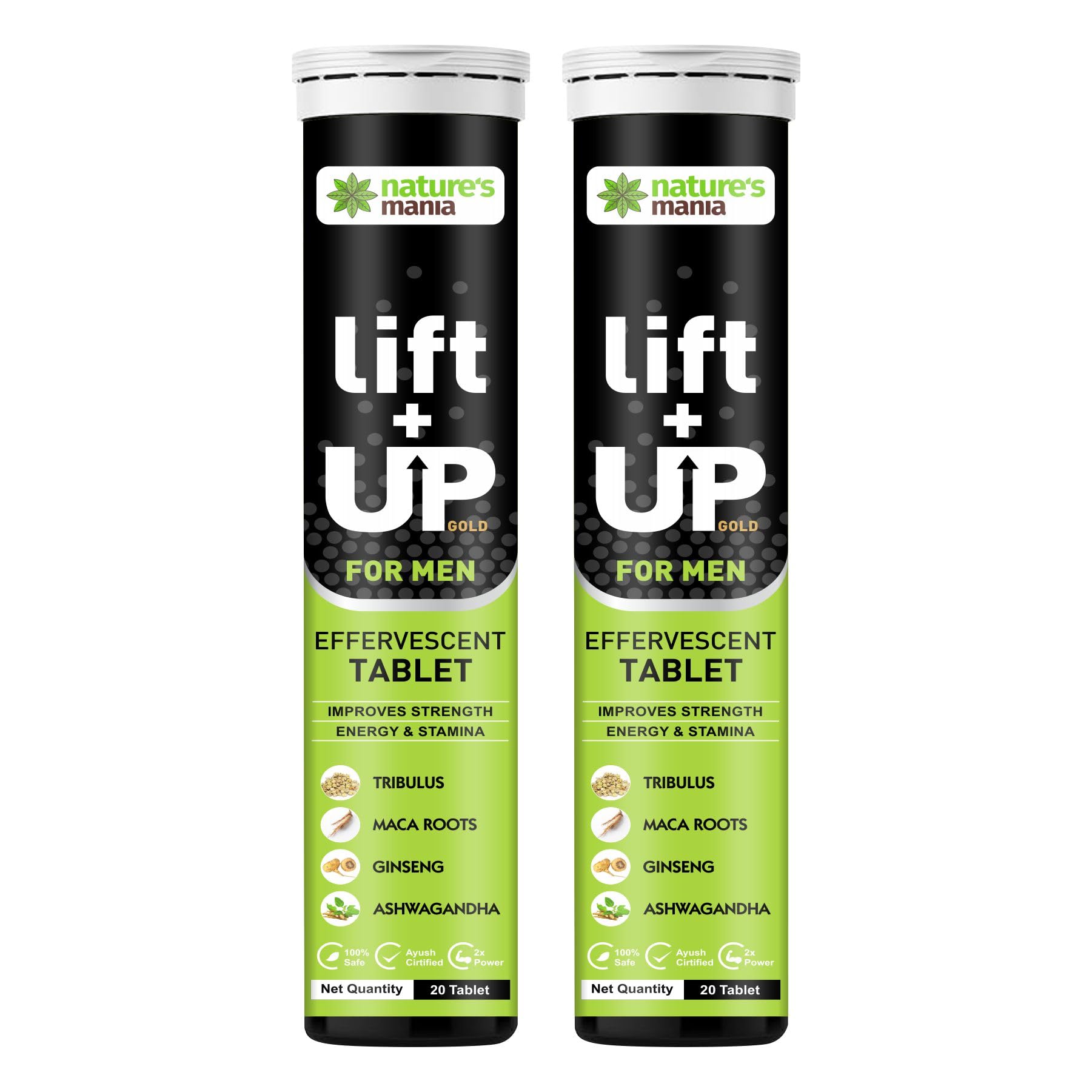 Nature's Maniaa Lift Up Massage Oil for Men | Ayurvedic with Ashwagandha, Safed Musli, Shatavari & Laung Extract (50ml)