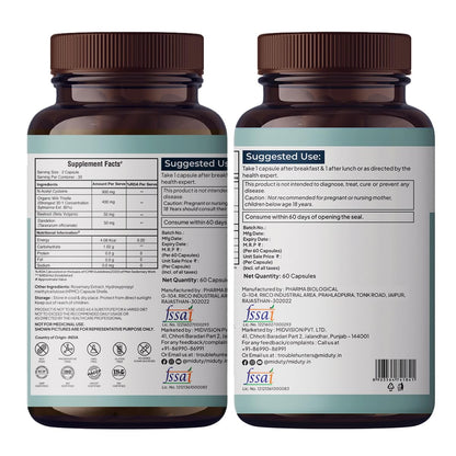 Miduty Liver Detox Supplement Milk Thistle with N-Acetyl Cysteine 900 mg | Natural Body Detox & Digestive Enzymes - Fatty Liver Care | Natural Detoxification Formula - 60 Veg Capsules