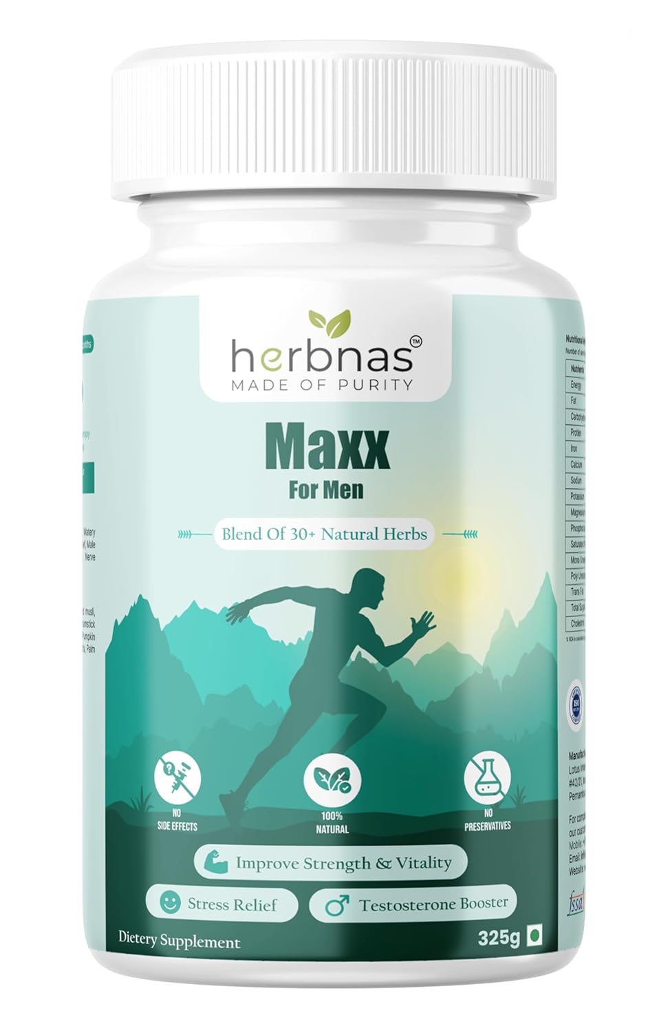 Maxx for Men | Ayurvedic with 30+ Herbs like Authentic Himaliyan Shilajit/Shilajeet & Ashwagandha | Natural Herbal Blend for Vitality & Performance