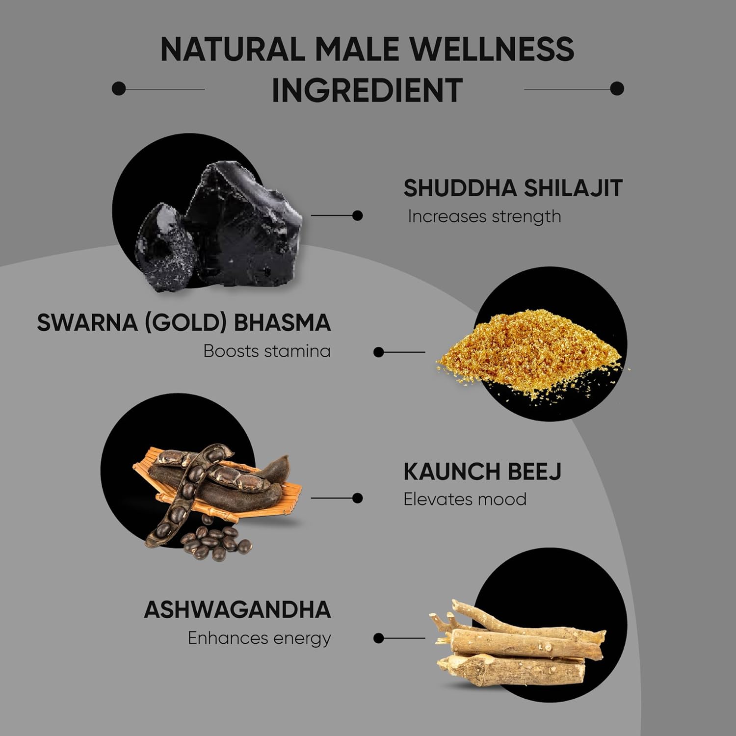 Dr. Vaidya's Herbo24Turbo Shilajit Resin Softgel Capsules | 30 Ayurvedic Capsules for Strength, Stamina & Energy in Men | Enriched with Pure Shilajit for Men & 24K Gold Bhasma (Pack of 2)