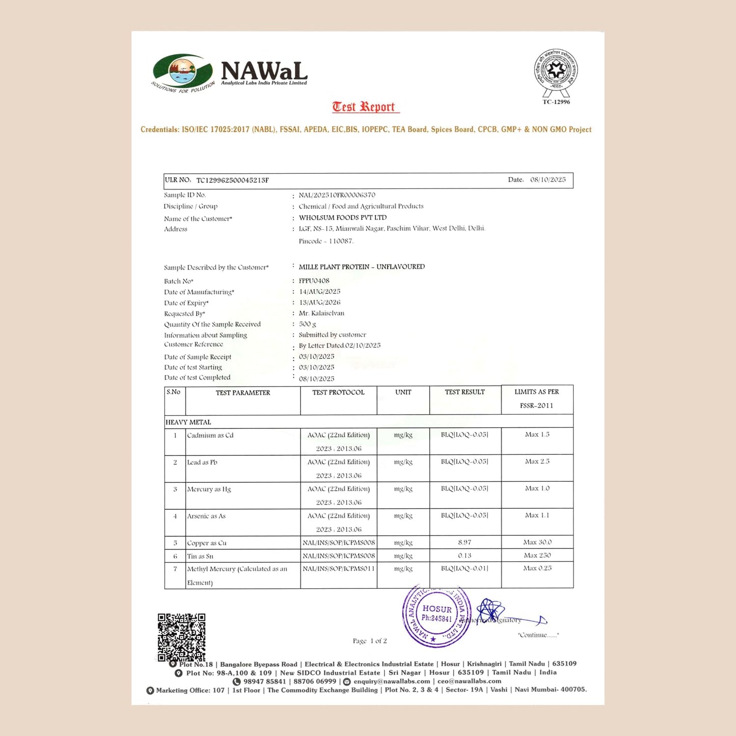 Mille Plant Protein | 31g Protein | Unflavoured | Made with Fermented Yeast Protein Powder | No Bloat, Vegan, Heat-Stable | Has All 9 Essential Amino Acids | Mixes into Any Dish | 500g