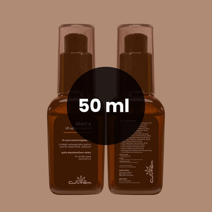 Custom Lift-Up Massage Oil for Men 50 ml, With Pure and Natural Ingredients, No side Effects