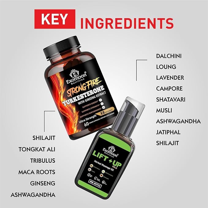 Himalayan Gold Shilajit 10x | Men’s Strength Capsules & Energy Oil Kit