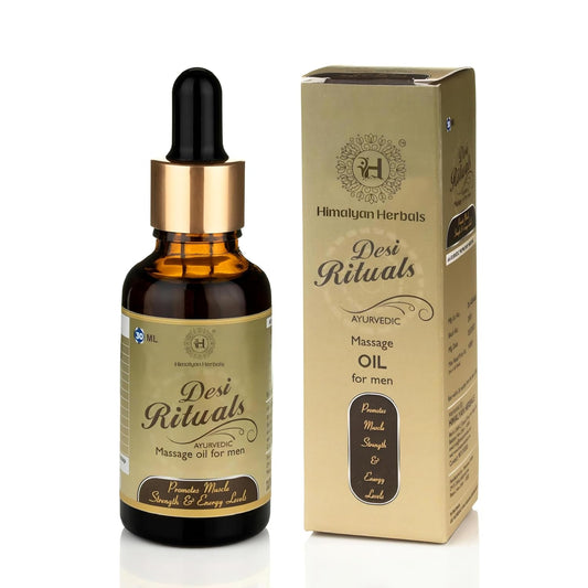 Ayurvedic Premium Stamina Booster Massage Oil for Men | Pure & Natural | For External Use Only | 1 Bottle (30 ML)