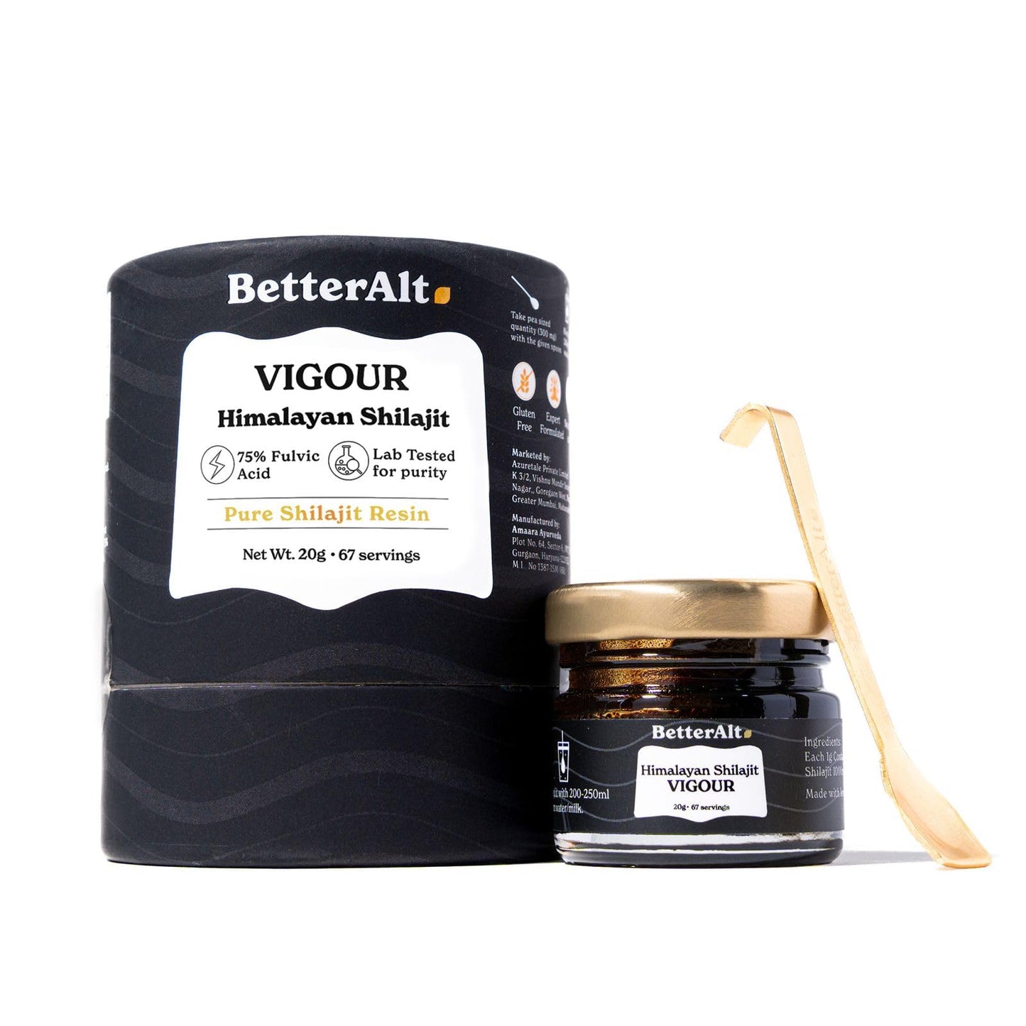 Better Alt Gold+ Shilajit Gummies | With Ashwagandha, Safed Musli,Shilajit Resin & Ginger |Helps Boost Energy & Improves Stamina |1-Month Dietary Supplement|60 Gummies