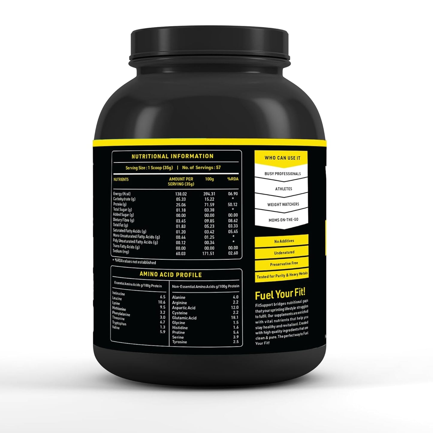 FITSUPPORT Premium Whey Protein Powder | High-Protein, Low-Sugar, Smooth & Creamy | Instant Coffee Mix with Real Cocoa, Smooth & Indulgent Flavor (2Kg, Chocolate Mocha)