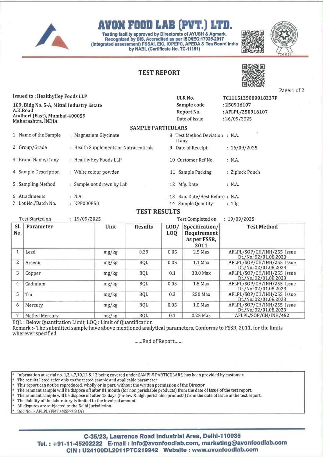 HealthyHey Nutrition Magnesium Glycinate High Absorption for Sleep, Cramps, & Nerves Health -300 Vegetable Capsules