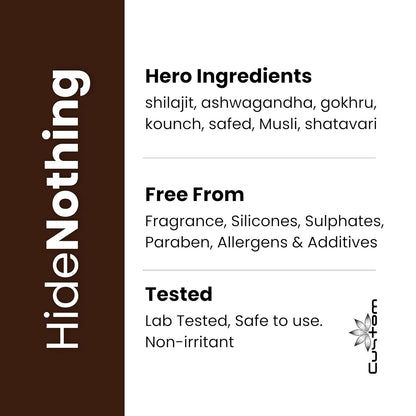 Custom Lift-Up Massage Oil for Men 50 ml, With Pure and Natural Ingredients, No side Effects