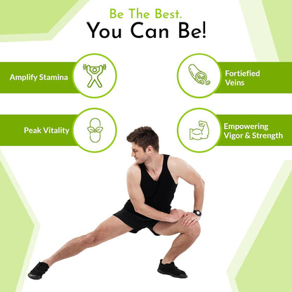 Dr Vedic 100% Pure & Natural E-Pro Duo | 30ml Oil & 60 Capsules for - Strength, Stamina & Performance