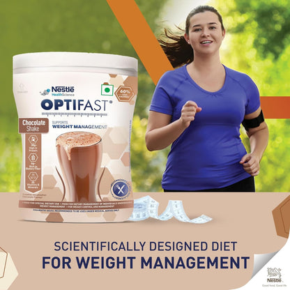 Nestlé Optifast Scientifically Designed Weight Loss Diet, 400g Pet Jar Pack (Chocolate Flavour)