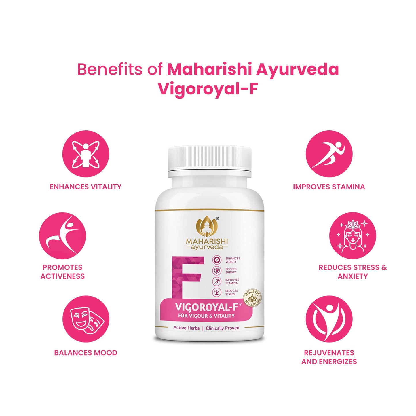 Maharishi Ayurveda Shilajit Tablets | Vigoroyal M- Infused with Original Shilajit | Natural Shilajeet - 60 tablets