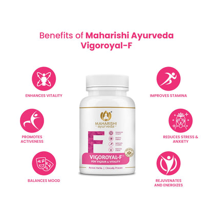 Maharishi Ayurveda Shilajit Tablets | Vigoroyal M- Infused with Original Shilajit | Natural Shilajeet - 60 tablets