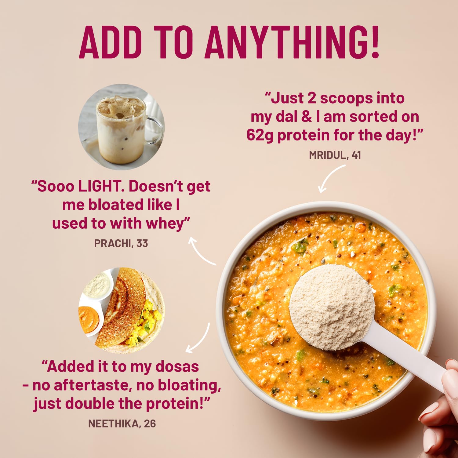 Mille Plant Protein | 31g Protein | Unflavoured | Made with Fermented Yeast Protein Powder | No Bloat, Vegan, Heat-Stable | Has All 9 Essential Amino Acids | Mixes into Any Dish | 500g