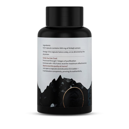Jeena Sikho Shuddh Shilajit Capsule For Strength | Ayurvedic Power Capsules | Stamina Builder| Shuddh Shilajit | 60 Capsules