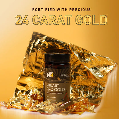 Koshaveda Shilajit Pro Gold by MuscleBlaze (60 Tablets) with Ashwagandha AF-43 600mg (60 Capsules) | for Strength & Recovery
