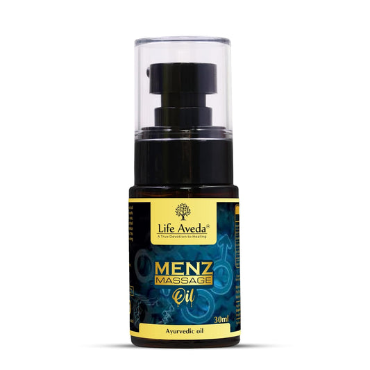 Life Aveda Men'z Message Oil for men - 30ml - Made with Natural ingredients and Skin Friendly Massage Oil