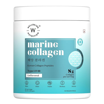 Wellbeing Nutrition Pure Korean Marine Collagen – Unflavoured, 200g