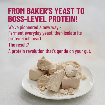 Mille Plant Protein | 31g Protein | Unflavoured | Made with Fermented Yeast Protein Powder | No Bloat, Vegan, Heat-Stable | Has All 9 Essential Amino Acids | Mixes into Any Dish | 500g