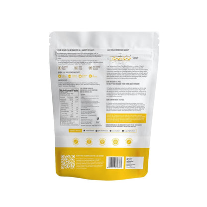 FUELLED Whey Protein Powder Concentrate & Isolate with 24 g Protein, 5 g BCAA (1 kg, 30 Servings) Lab Tested (Mango Ice Cream)