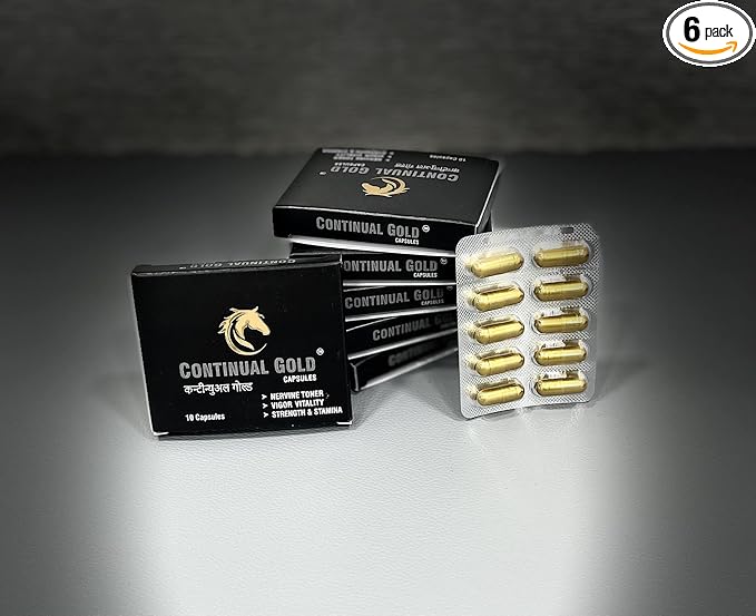 CONTINUAL Gold | Strength & Stamina | 6 Strips | Ayurvedic Herbs