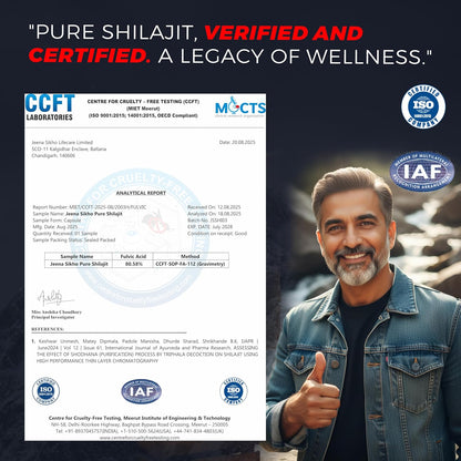 Jeena Sikho Shuddh Shilajit Capsule For Strength | Ayurvedic Power Capsules | Stamina Builder| Shuddh Shilajit | 60 Capsules