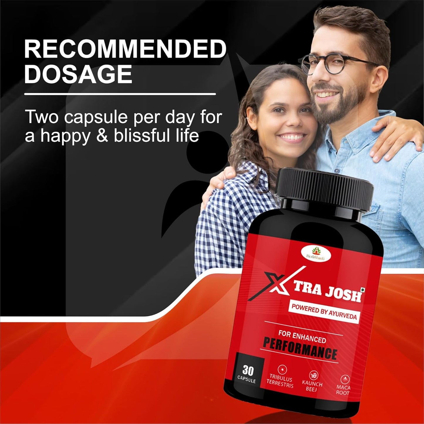 Xtra Josh Hard & Strong Pens Power Tablets with Land Massage Karne Wala Oil for Men Long Time | An Testosterone Booster Products Herbal Supplement for Muscle Growth & Pleasure (60 Capsules +30 ML)