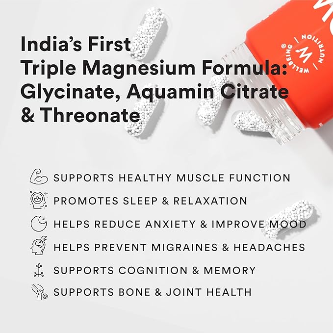 Wellbeing Nutrition Triple Magnesium Complex – 60 Capsules