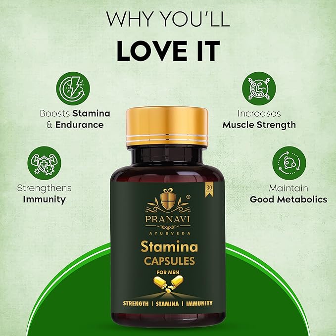 Men’s Ayurvedic Strength & Immunity Capsules | 30 Veg Caps